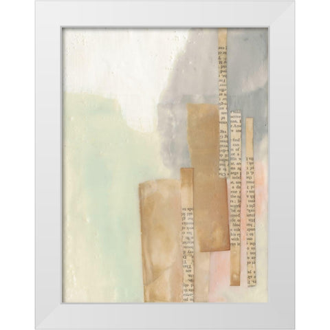 In Line I White Modern Wood Framed Art Print by Goldberger, Jennifer