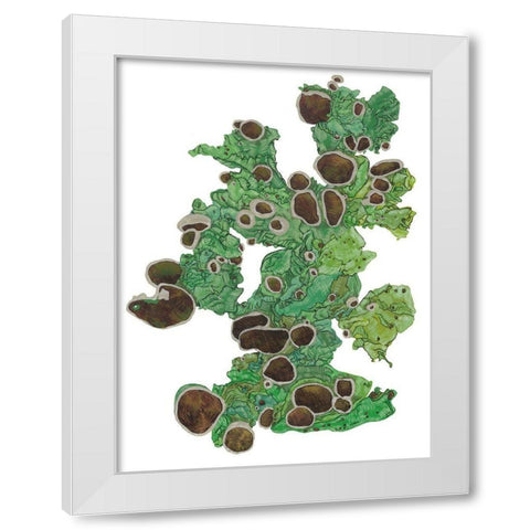 Vert I White Modern Wood Framed Art Print by Wang, Melissa