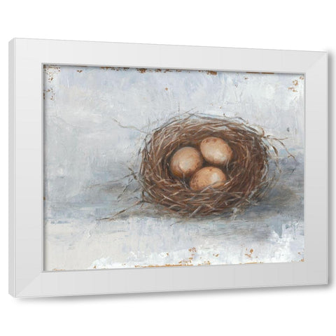 Rustic Bird Nest II White Modern Wood Framed Art Print by Harper, Ethan