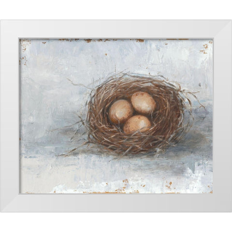 Rustic Bird Nest II White Modern Wood Framed Art Print by Harper, Ethan