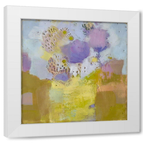 Blume II White Modern Wood Framed Art Print by Jachimiec, Sue