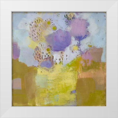 Blume II White Modern Wood Framed Art Print by Jachimiec, Sue