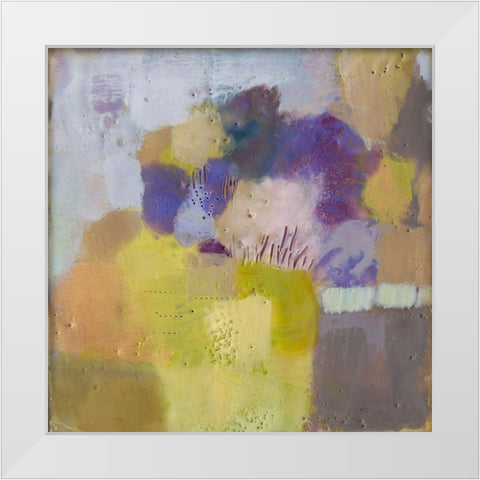 Blume IV White Modern Wood Framed Art Print by Jachimiec, Sue
