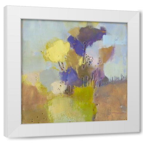 Blume V White Modern Wood Framed Art Print by Jachimiec, Sue