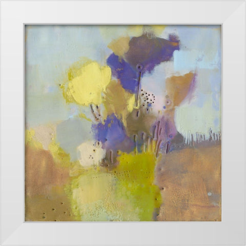 Blume V White Modern Wood Framed Art Print by Jachimiec, Sue