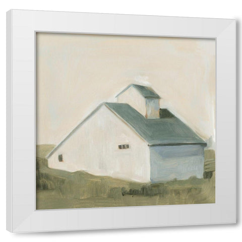 Serene Barn I White Modern Wood Framed Art Print by Scarvey, Emma