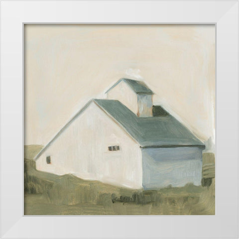 Serene Barn I White Modern Wood Framed Art Print by Scarvey, Emma