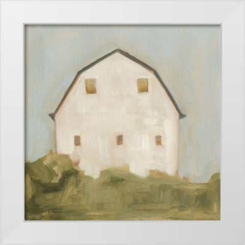 Serene Barn III White Modern Wood Framed Art Print by Scarvey, Emma