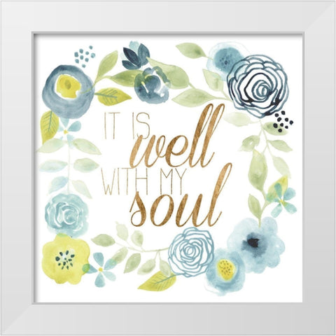 It Is Well II White Modern Wood Framed Art Print by Studio W