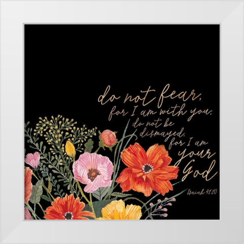 Floral Faith III White Modern Wood Framed Art Print by Studio W