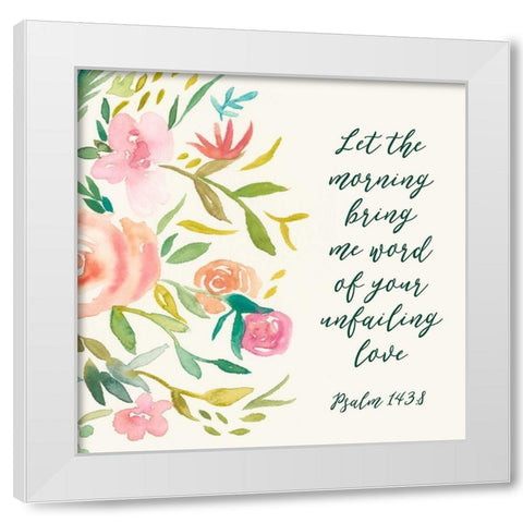 Grace Upon Grace II White Modern Wood Framed Art Print by Studio W
