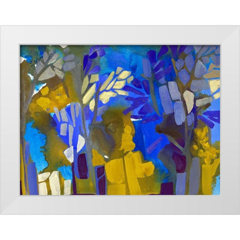 May  White Modern Wood Framed Art Print by Ferrell, Erin McGee