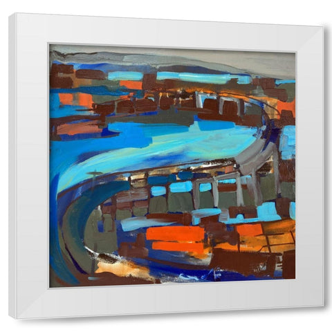 Bridge II White Modern Wood Framed Art Print by Ferrell, Erin McGee