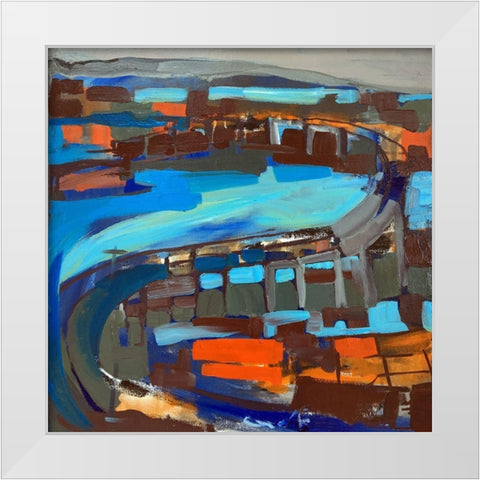 Bridge II White Modern Wood Framed Art Print by Ferrell, Erin McGee