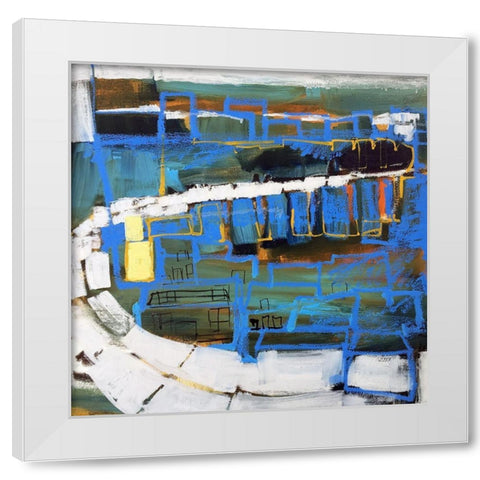 Bridge III White Modern Wood Framed Art Print by Ferrell, Erin McGee