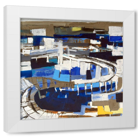 Bridge IV White Modern Wood Framed Art Print by Ferrell, Erin McGee