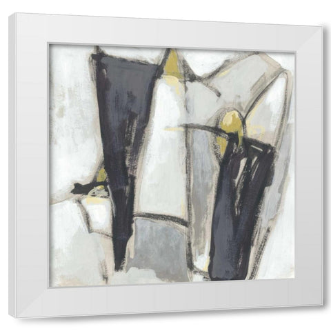 Locus I White Modern Wood Framed Art Print by Vess, June Erica