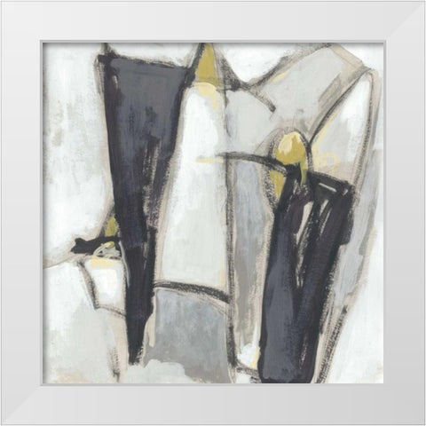 Locus I White Modern Wood Framed Art Print by Vess, June Erica