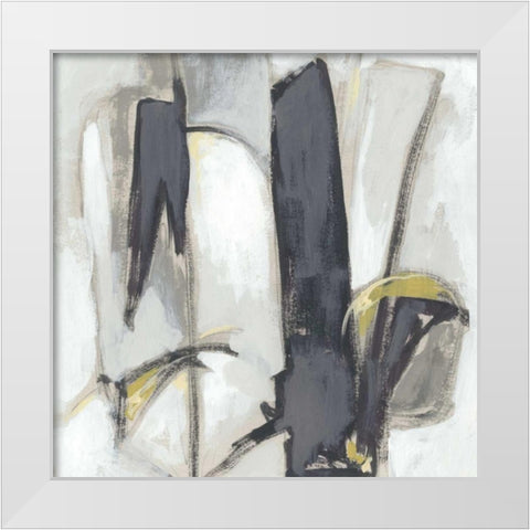 Locus II White Modern Wood Framed Art Print by Vess, June Erica