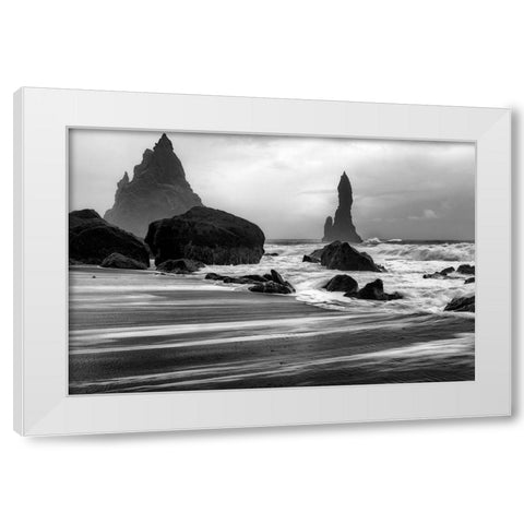 Wicked Waters White Modern Wood Framed Art Print by Head, Danny