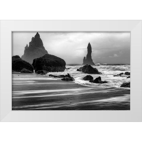 Wicked Waters White Modern Wood Framed Art Print by Head, Danny