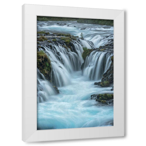 Blue Water White Modern Wood Framed Art Print by Head, Danny