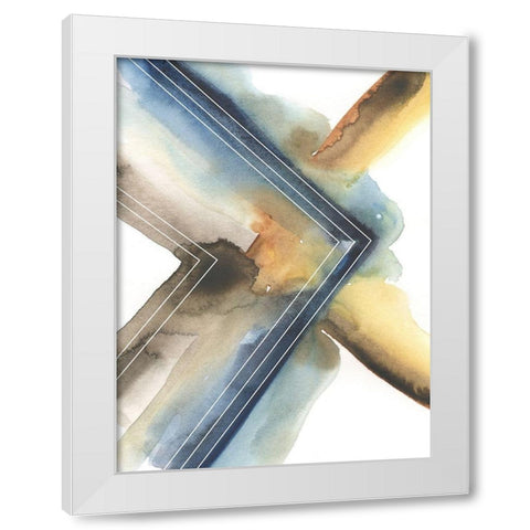 Cassini II White Modern Wood Framed Art Print by Zarris, Chariklia