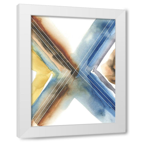 Cassini III White Modern Wood Framed Art Print by Zarris, Chariklia