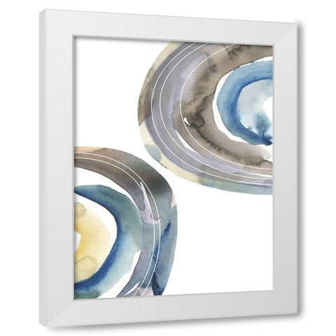 Cassini IV White Modern Wood Framed Art Print by Zarris, Chariklia