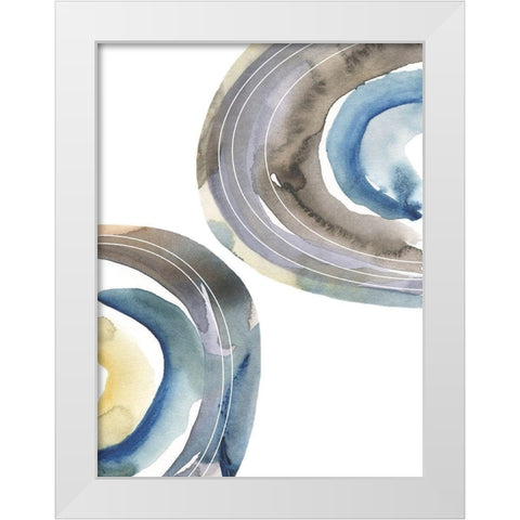 Cassini IV White Modern Wood Framed Art Print by Zarris, Chariklia