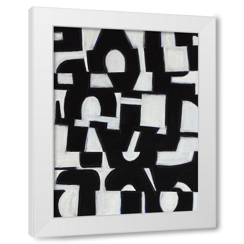 Native Gold II White Modern Wood Framed Art Print by Delamater, Rob