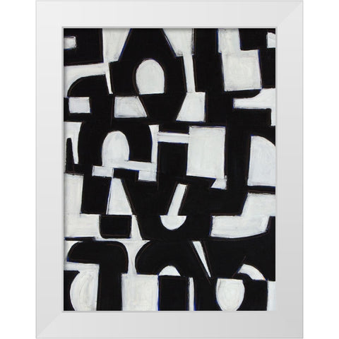 Native Gold II White Modern Wood Framed Art Print by Delamater, Rob