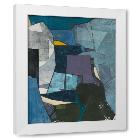 Journeymans Papers V White Modern Wood Framed Art Print by Delamater, Rob