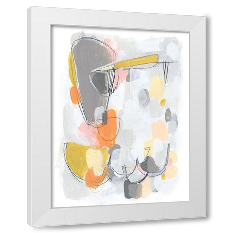 Scale I White Modern Wood Framed Art Print by Vess, June Erica