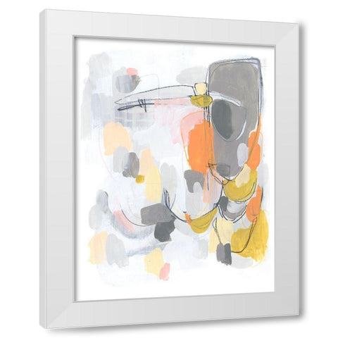 Scale II White Modern Wood Framed Art Print by Vess, June Erica