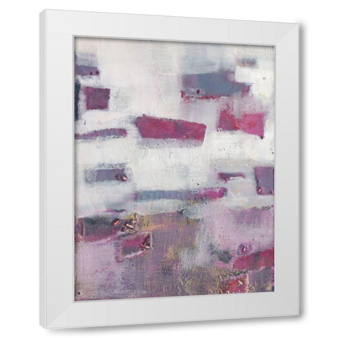 Tilde V White Modern Wood Framed Art Print by Jachimeic, Sue
