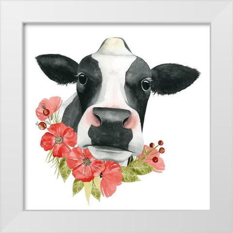 Poppy Farm I White Modern Wood Framed Art Print by Popp, Grace