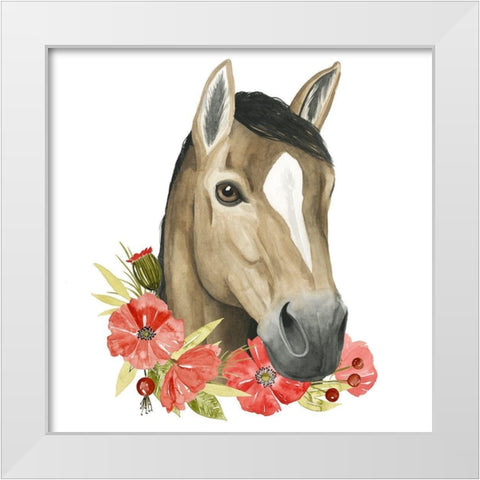 Poppy Farm II White Modern Wood Framed Art Print by Popp, Grace