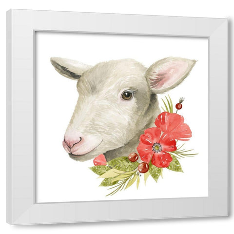 Poppy Farm III White Modern Wood Framed Art Print by Popp, Grace