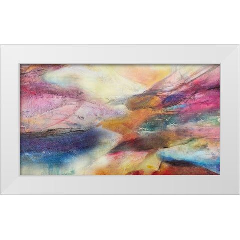 Expression Abstracta I White Modern Wood Framed Art Print by Villarreal, Gabriela