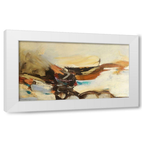 Causal I White Modern Wood Framed Art Print by Villarreal, Gabriela