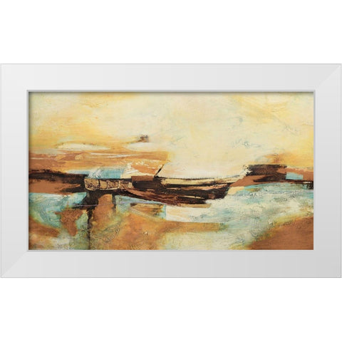 Causal II White Modern Wood Framed Art Print by Villarreal, Gabriela