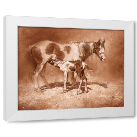 Sienna Paint White Modern Wood Framed Art Print by Sorenson, Jack