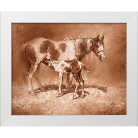 Sienna Paint White Modern Wood Framed Art Print by Sorenson, Jack