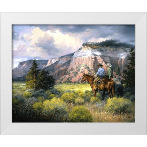 Spellbound White Modern Wood Framed Art Print by Sorenson, Jack