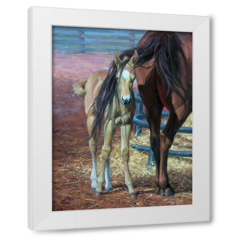 Bad Hair Day White Modern Wood Framed Art Print by Sorenson, Jack