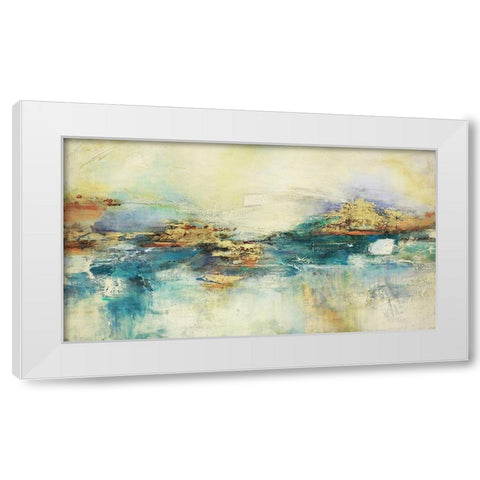Perenne White Modern Wood Framed Art Print by Villarreal, Gabriela