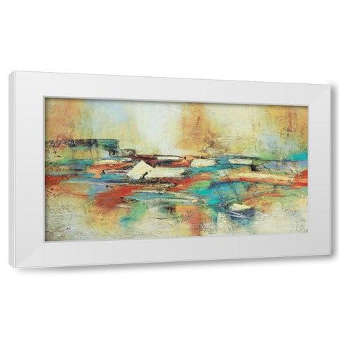 Puente Ocre White Modern Wood Framed Art Print by Villarreal, Gabriela
