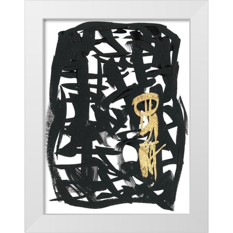 Analysis  II White Modern Wood Framed Art Print by Stramel, Renee W.