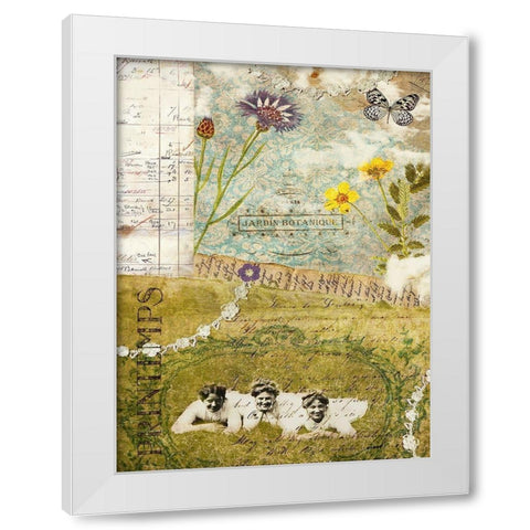 Femme Paris V White Modern Wood Framed Art Print by Lloyd, Sandy